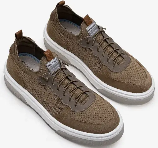 Tênis Masculino Beat Pulse Knit Bege com cupom Democrata